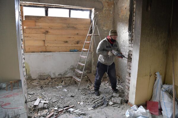 Сгоревшая квартира ветерана ВОВ Котляровой Евдокии в г.Гагра Сгоревшая квартира ветерана ВОВ Котляровой Евдокии в г.Гагра - Sputnik Абхазия