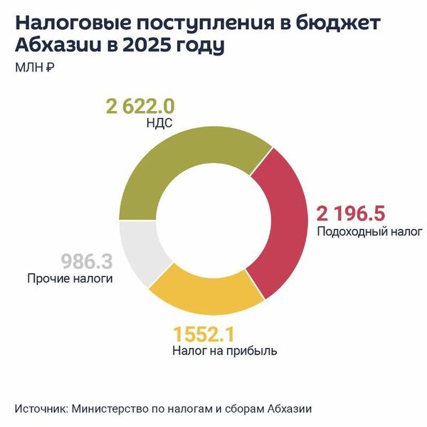 В ушедшем году в бюджет Абхазии поступило 7,35 млрд рублей налоговых платежей - Sputnik Абхазия