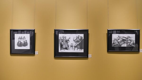 Выставка работа художника Батала Джапуа в ЦВЗ  - Sputnik Аҧсны