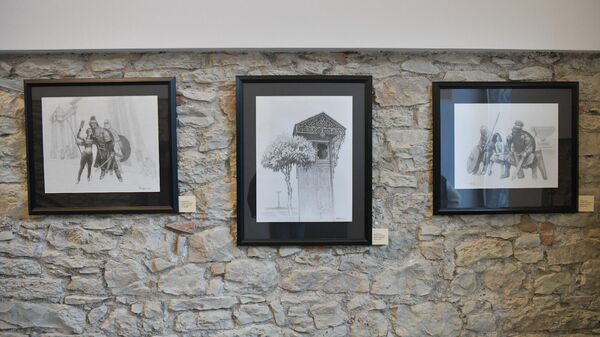 Выставка работа художника Батала Джапуа в ЦВЗ  - Sputnik Аҧсны