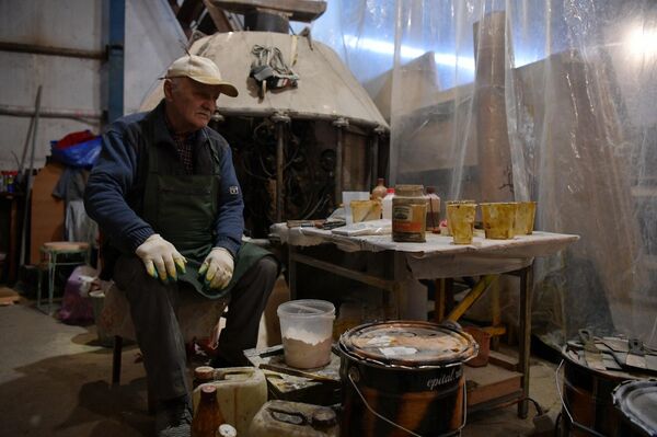 Строительство торгово-разведывательной шхуны Азег Леонидом Черкезия  - Sputnik Абхазия