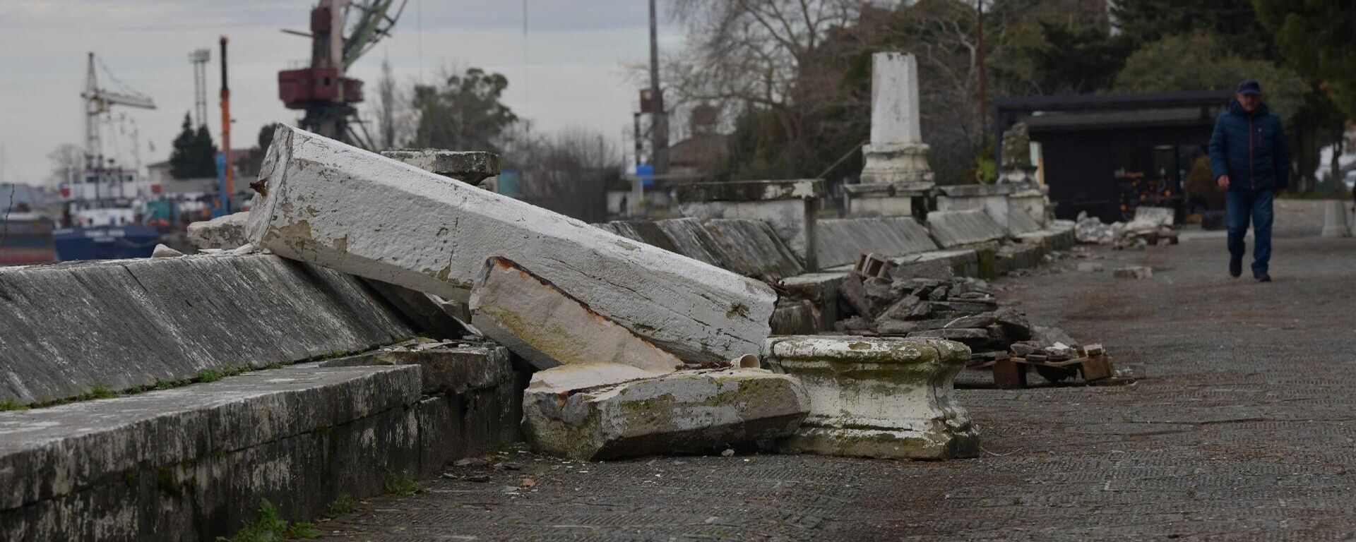 Строительные работы на набережной г.Сухум - Sputnik Абхазия, 1920, 11.03.2026