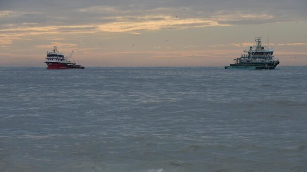 Рыболовецкие суда в сезон путины хамсы - Sputnik Абхазия