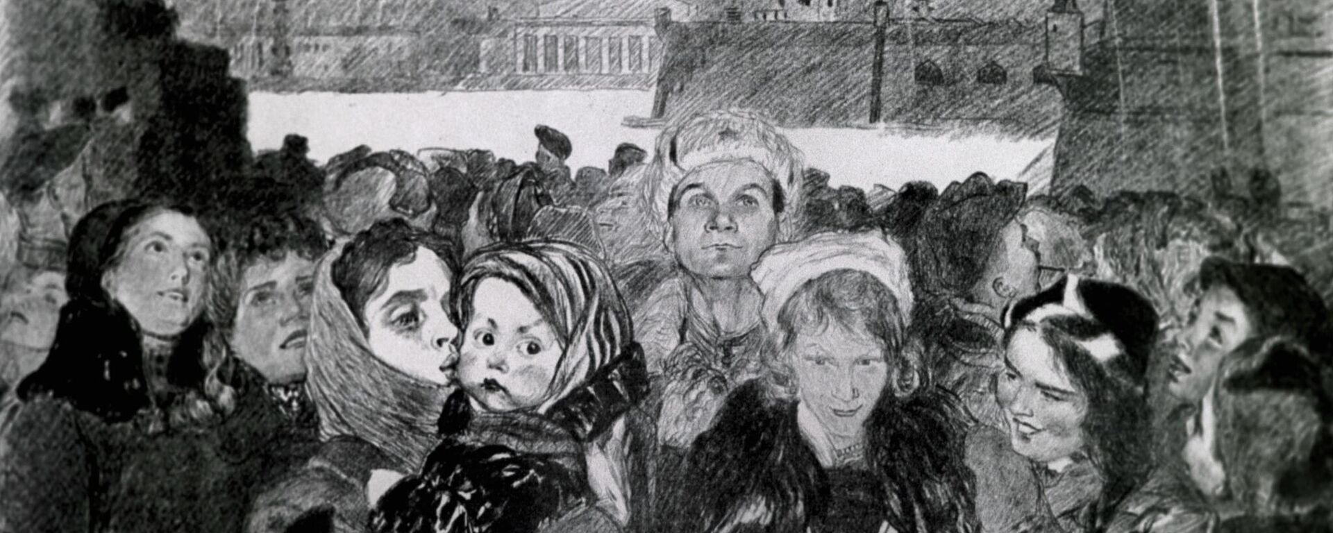 Репродукция картины Салют 27 января 1944 года - Sputnik Абхазия, 1920, 27.01.2026