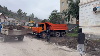 Началось благоустройство парковки у детской больницы в Сухуме