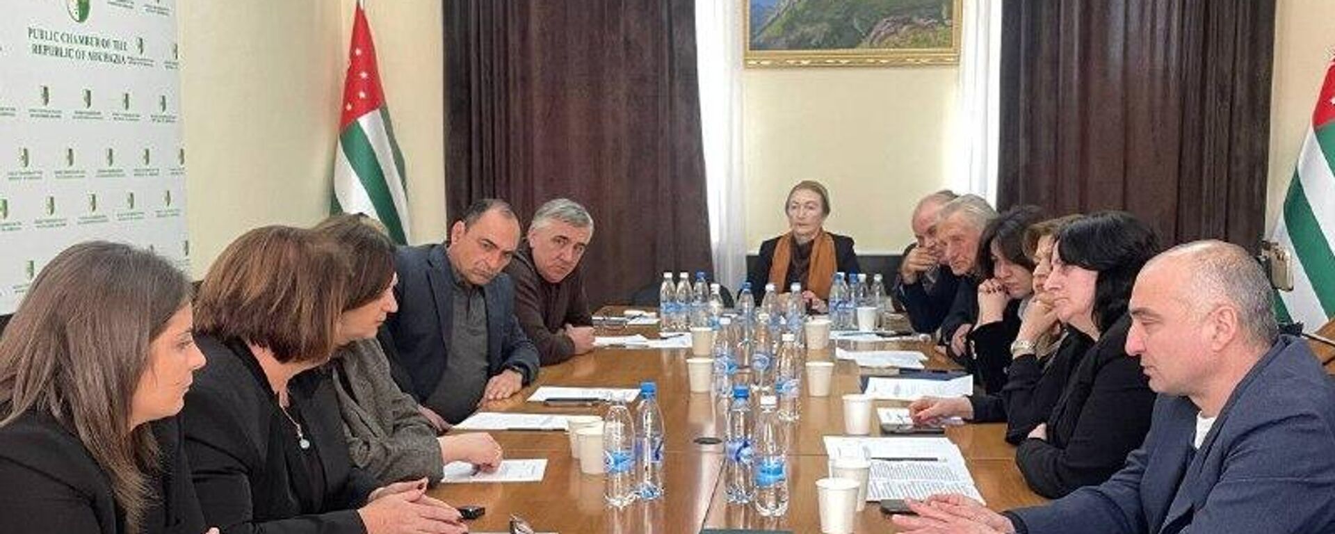 Расширенное заседание комиссии по развитию госязыка, образования, науки, культуры и духовного наследия, состоялось в Общественной палате - Sputnik Абхазия, 1920, 11.02.2026