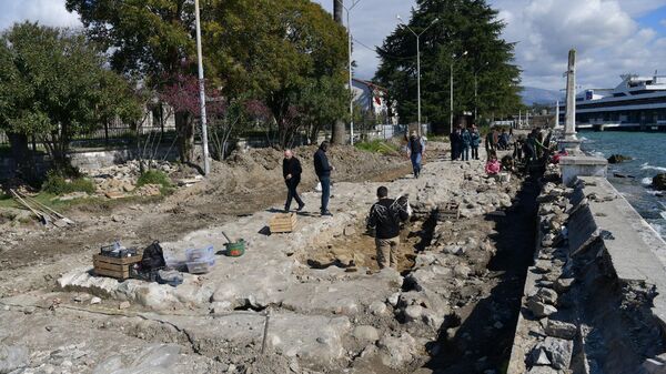 Раскопки крепости на набережной г.Сухум - Sputnik Аҧсны