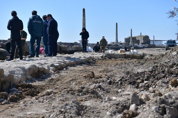 Раскопки крепости на набережной г.Сухум - Sputnik Абхазия