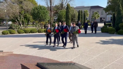 Память защитников Абхазии почтили представители Санкт-Петербурга