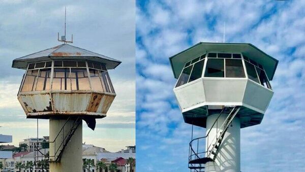 Отремонтирована смотровая рубка на набережной Махаджиров в Сухуме - Sputnik Абхазия