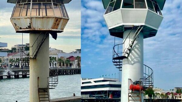 Отремонтирована смотровая рубка на набережной Махаджиров в Сухуме - Sputnik Абхазия