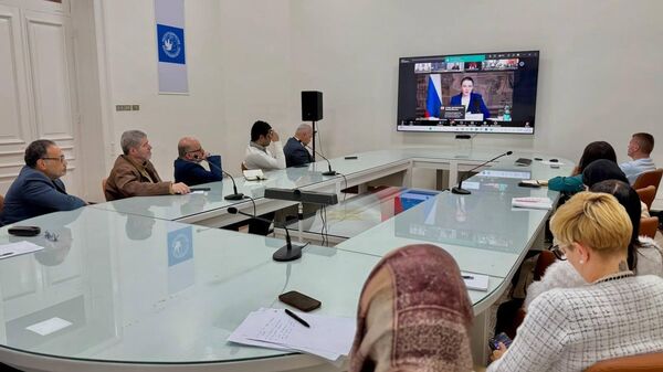 Международный телемост Военные преступления ВСУ против гражданского населения Белгородской области  - Sputnik Абхазия