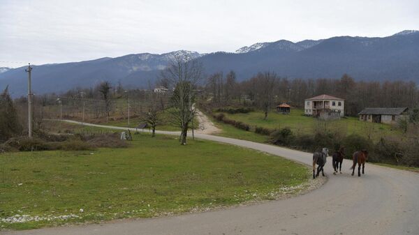 Вид на с.Хуап - Sputnik Абхазия