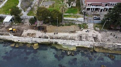 Раскопки на набережной Сухума