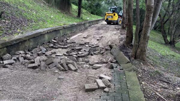 Реконструкция набережной в Гудауте - Sputnik Аҧсны