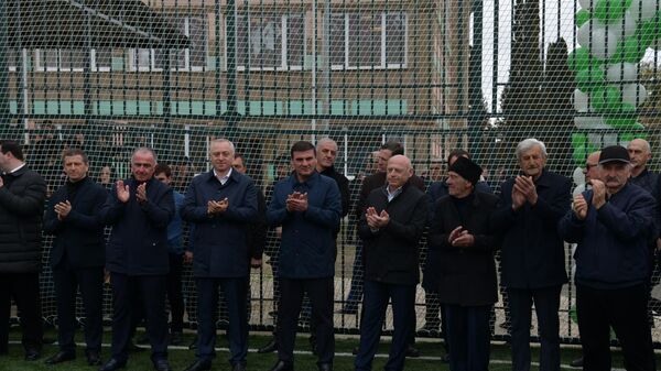 Мини-футбольное поле открыли в селе Лыхны - Sputnik Аҧсны