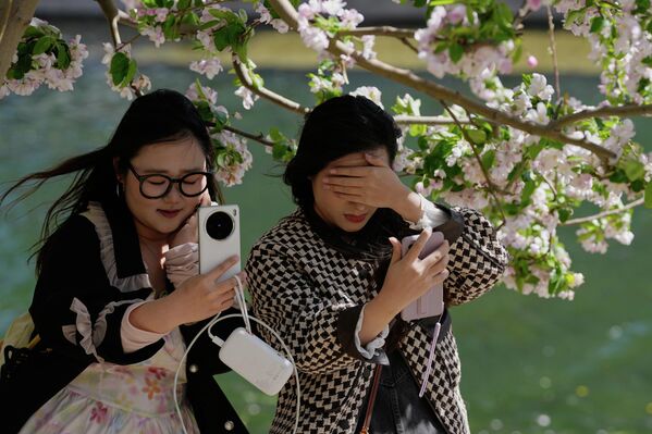 Сильный ветер не мешает горожанам и туристам делать красивые кадры. - Sputnik Абхазия