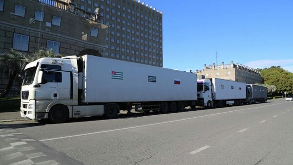 Колонна МЧС Абхазии выехала из Сухума в Махачкалу - Sputnik Аҧсны