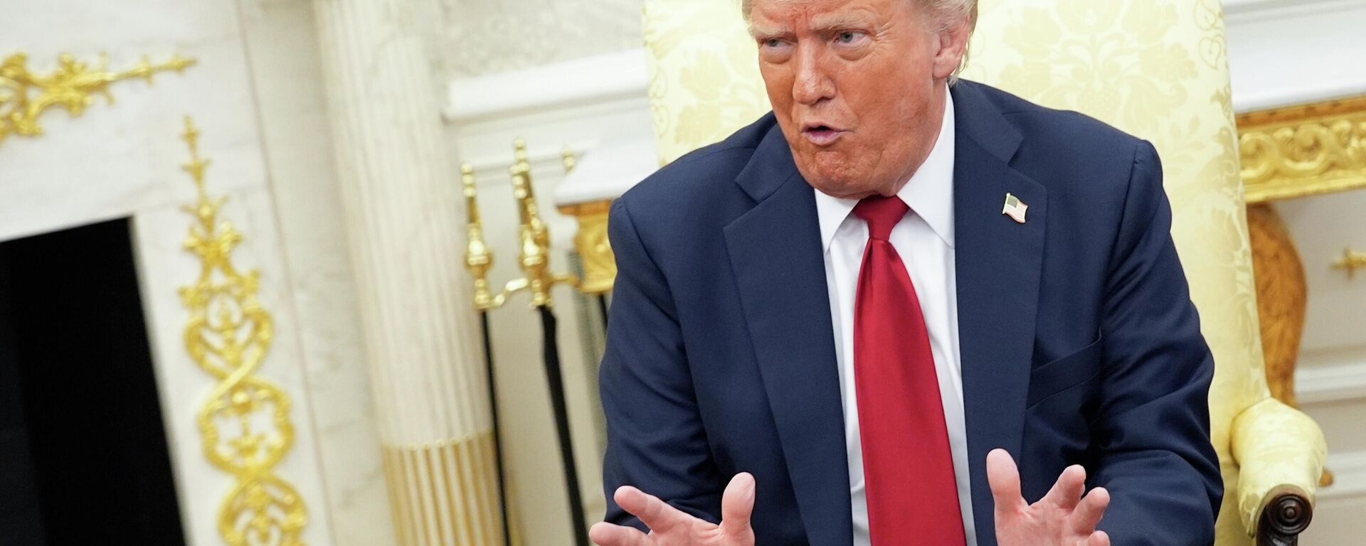 Встреча президента США Д. Трампа и генсека НАТО М. Рютте - Sputnik Абхазия, 1920, 26.04.2026