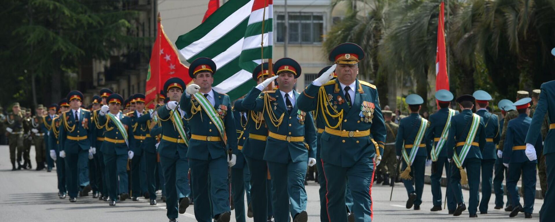 Репетиция парада к 81-летию Победы в ВОВ - Sputnik Абхазия, 1920, 07.05.2026