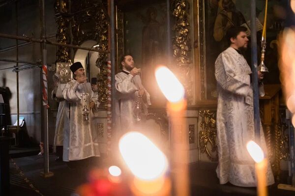 Литургия в память об апостоле Симоне Кананите прошла в Донском монастыре - Sputnik Абхазия