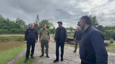 Бадра Гунба посетил село Адзюбжа, пострадавшее от стихии