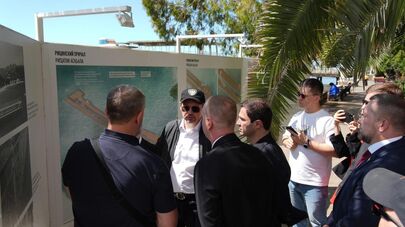 Реконструкция пирса на набережной Махаджиров