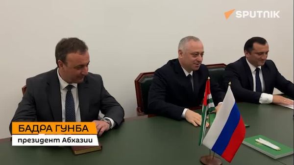 Вопросы сотрудничества обсудили президент Бадра Гунба и глава ФНС России Даниил Егоров - Sputnik Абхазия