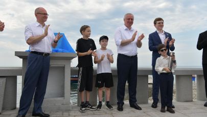 Официальное открытие части реконструированной набережной состоялось в Сухуме