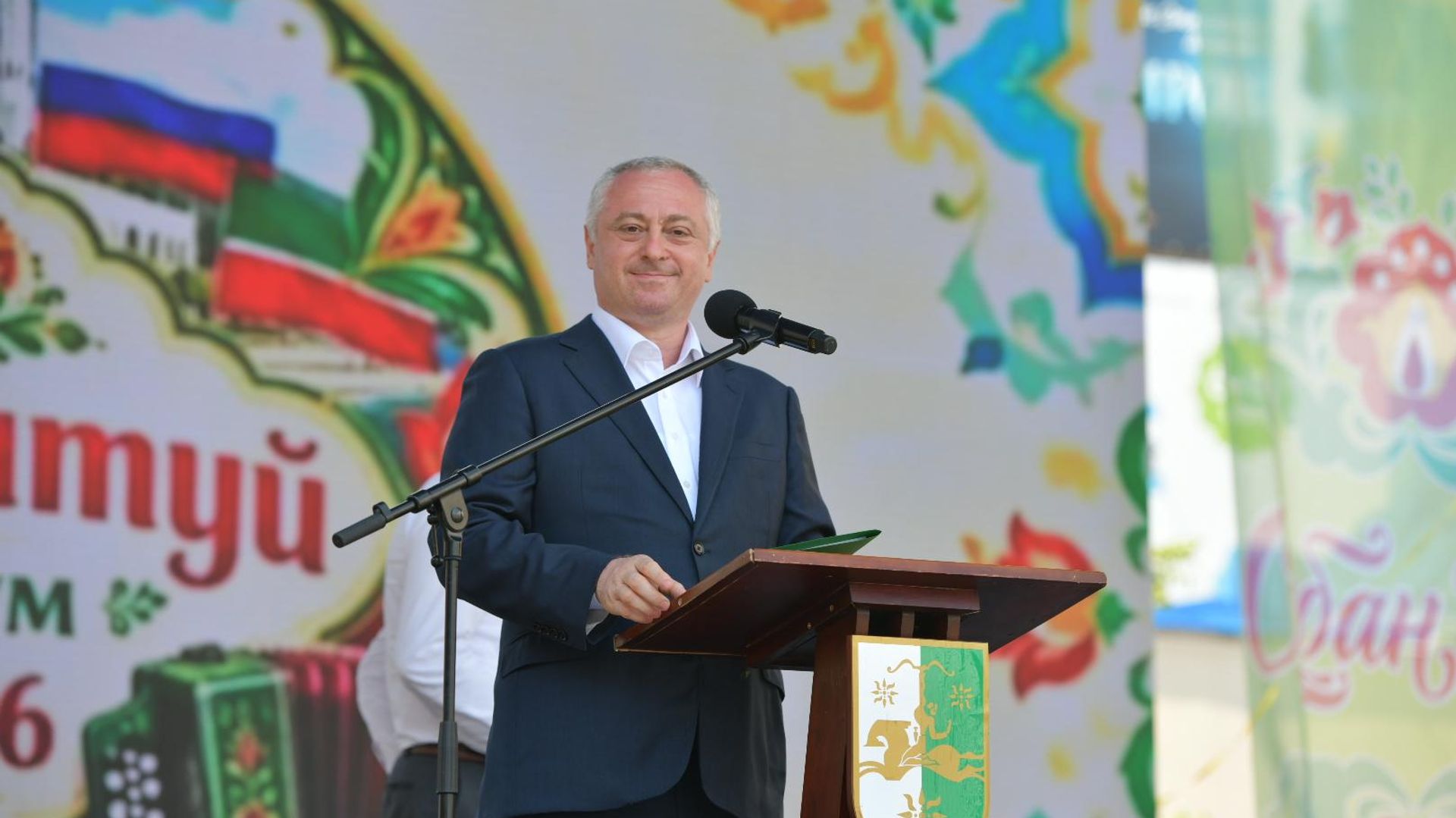 Президент Бадра Гунба выступил на открытии татарского Сабантуя в Сухуме Президент Бадра Гунба выступил на открытии татарского Сабантуя в Сухуме - Sputnik Абхазия, 1920, 03.07.2026