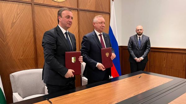 Правительства Абхазии и Санкт-Петербурга подписания соглашение о сотрудничестве - Sputnik Абхазия