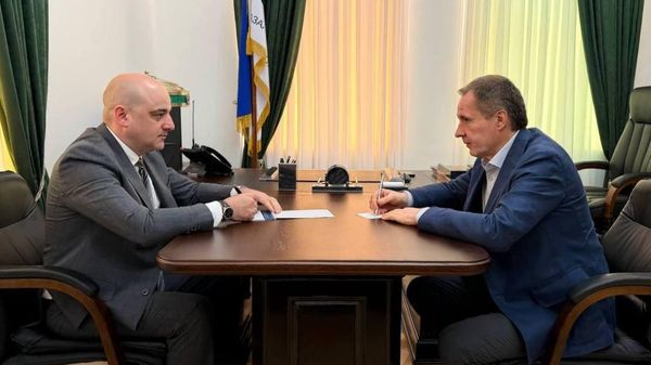 Перспективы сотрудничества в сфере безопасности обсудил председатель Службы госбезопасности Абхазии Дмитрий Дбар с послом России Вячеславом Гладковым - Sputnik Абхазия