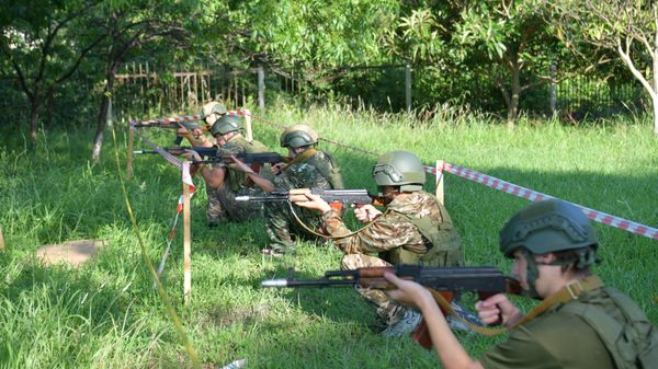 Военно-патриотический лагерь имени Сергея Дбар - Sputnik Аҧсны