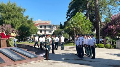 Возложение в Парке Славы