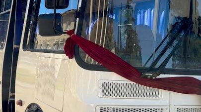 Новый школьный автобус в селе Мкялрыпш