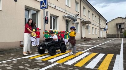 Площадка для обучения ПДД в детском саду "Соловей" в Сухуме