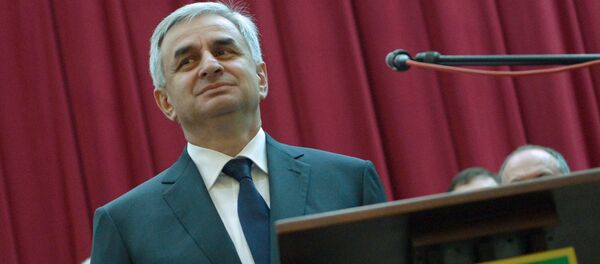 Инаугурация избранного президента Абхазии Рауля Хаджимбы,архивное фото  - Sputnik Абхазия