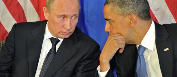 Президент РФ В.Путин с президентом США Б.Обамой. Архивное фото. Президент РФ В.Путин с президентом США Б.Обамой. Архивное фото. - Sputnik Абхазия
