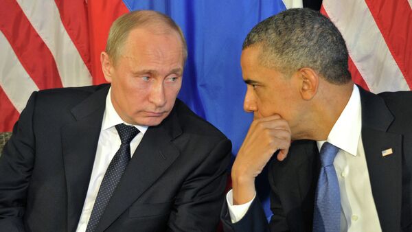 Урыстәыла ахада В. Путини, Америка ахада Б. Обамеи. Архивтә фото. - Sputnik Аҧсны