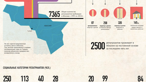 Репатриация в Абхазию с 1993 по 2013гг. - Sputnik Абхазия