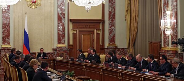 Д.Медведев провел заседание правительства РФ Д.Медведев провел заседание правительства РФ - Sputnik Абхазия