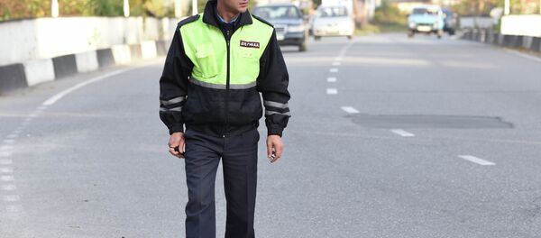 На утреннем построении в МВД. Фото с места события. - Sputnik Абхазия