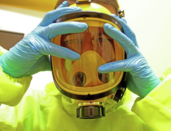 Отработка действий на случай поступления больных, инфицированных Эболой - Sputnik Аҧсны