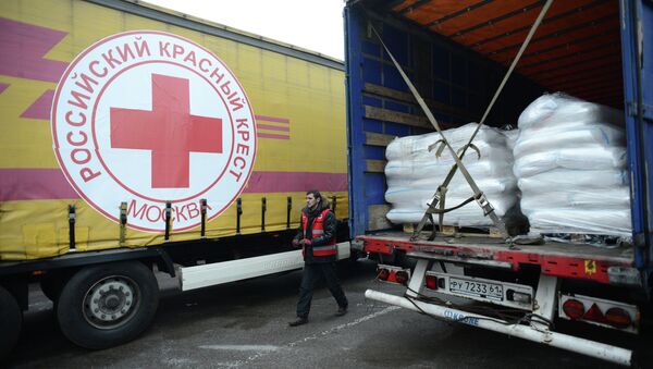 Московский Красный Крест отправил гуманитарную помощь в Луганск - Sputnik Абхазия