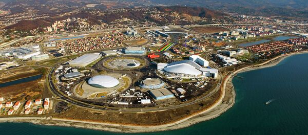 Олимпийский Сочи с борта вертолета Олимпийский Сочи с борта вертолета - Sputnik Аҧсны