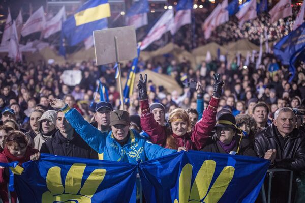 Митинг сторонников евроинтеграции Украины в Киеве. Архивное фото. - Sputnik Абхазия