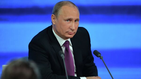 Десятая ежегодная большая пресс-конференция президента России Владимира Путина - Sputnik Абхазия