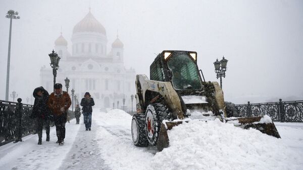 Архивное фото снегопада в Москве - Sputnik Абхазия