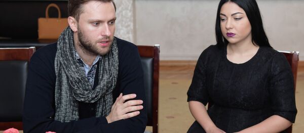 Лука Гаделия и Кристина Эшба - Sputnik Абхазия