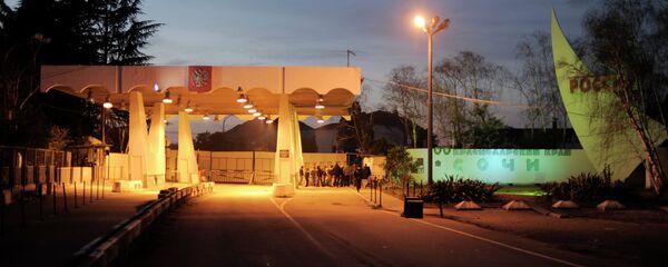 Пограничный переход Псоу между Россией и Республика Абхазия. Пограничный переход Псоу между Россией и Республика Абхазия. - Sputnik Абхазия